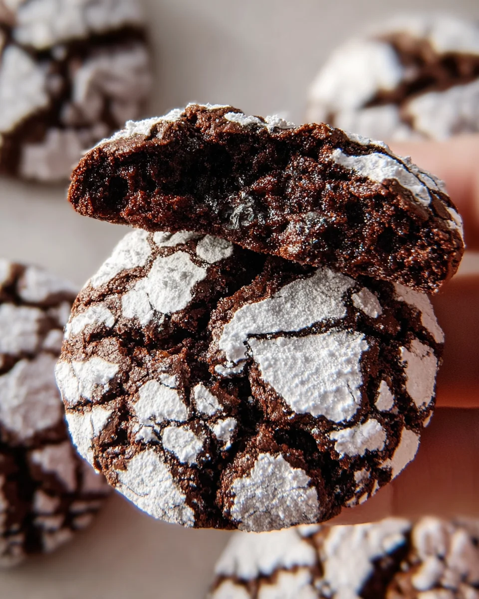 The BEST Chocolate Crinkle Cookies Recipe The