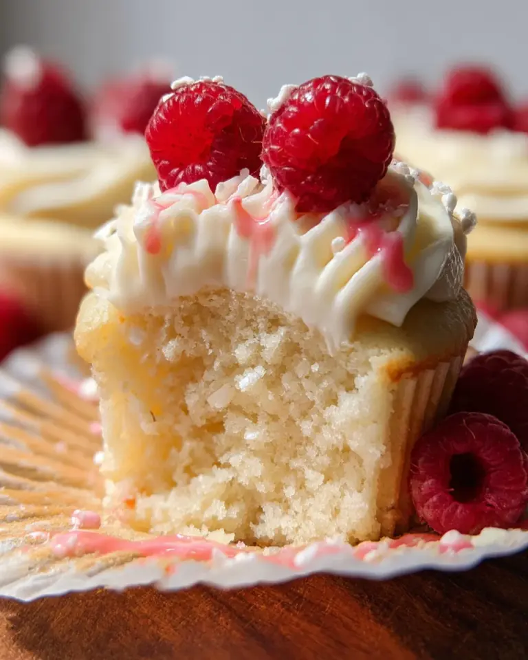 The Best White Chocolate Raspberry Cupcakes