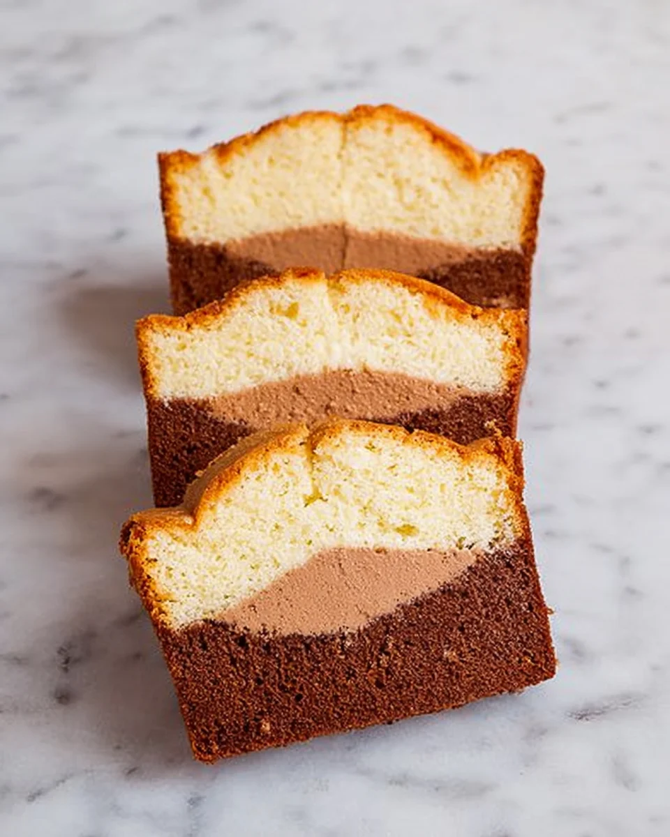 Three Layer Pound Cake Three