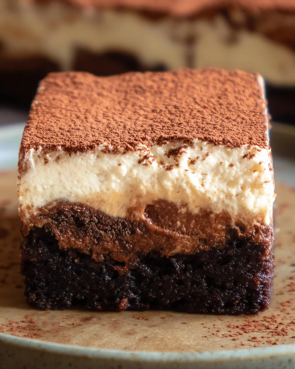 Tiramisu Brownies Tiramisu
