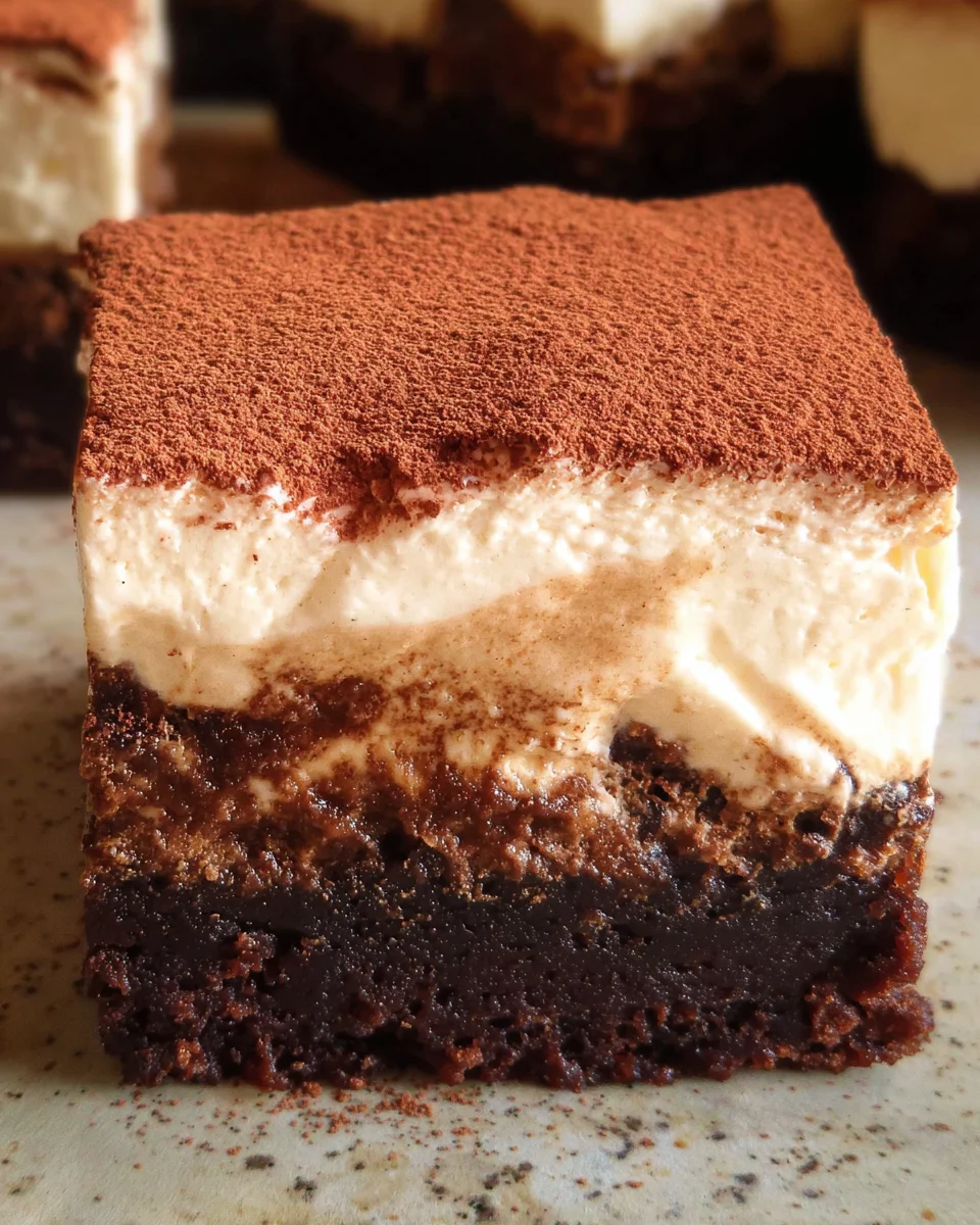 Tiramisu Brownies Tiramisu