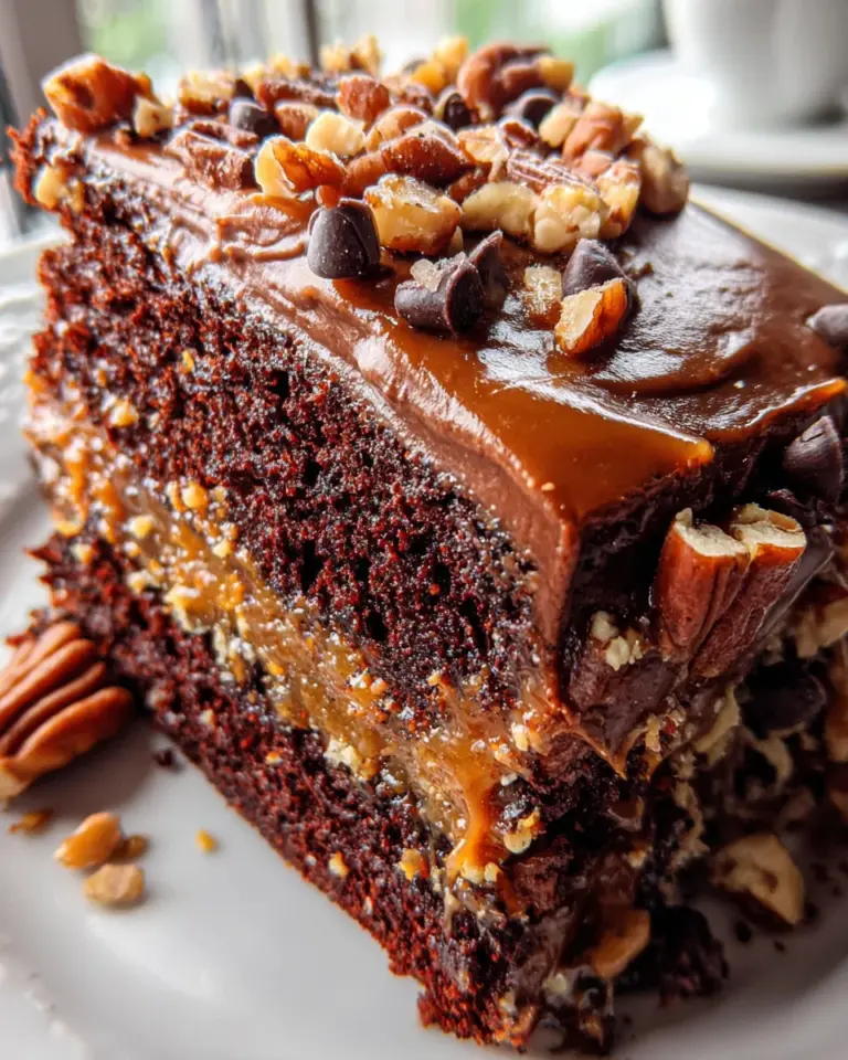 Turtle Caramel Cake