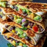 Vegan Quesadillas with Black Beans and Avocado Vegan Quesadillas with Black Beans and Avocado