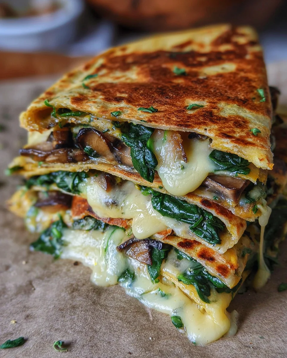 Vegan Spinach Quesadillas Vegan