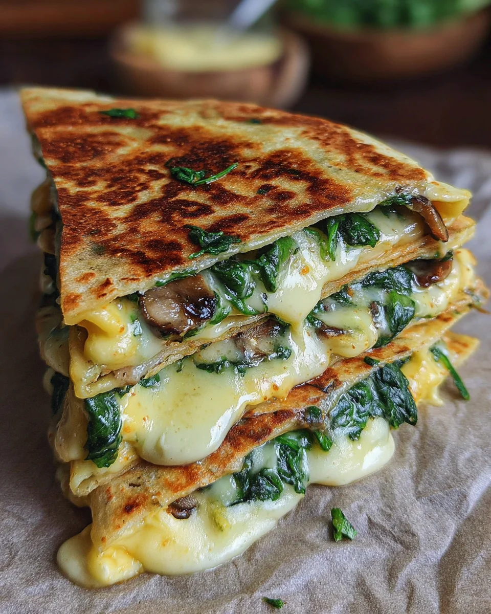 Vegan Spinach Quesadillas Vegan