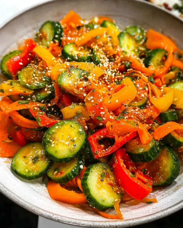 Viral Cucumber Pepper Salad