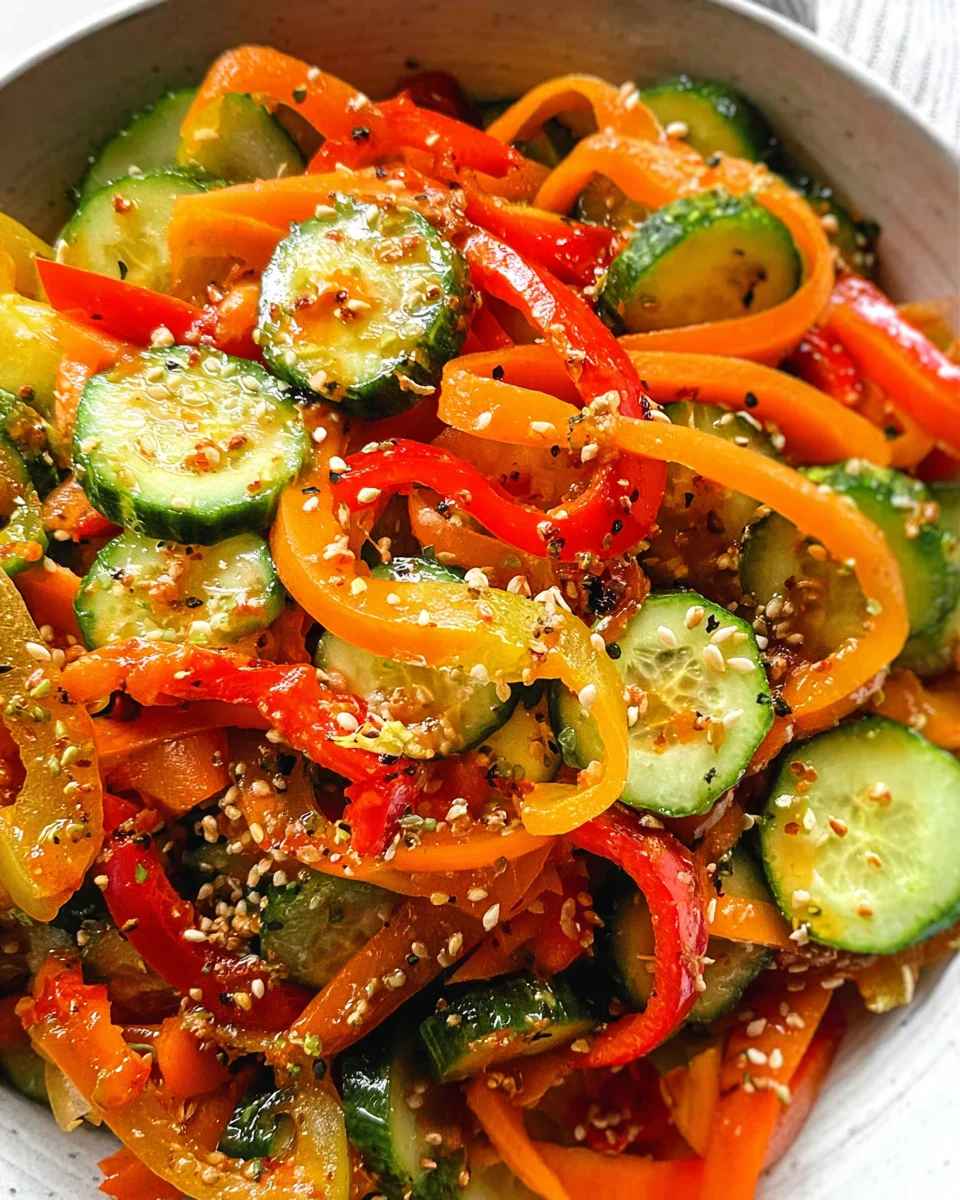 Viral Cucumber Pepper Salad Viral