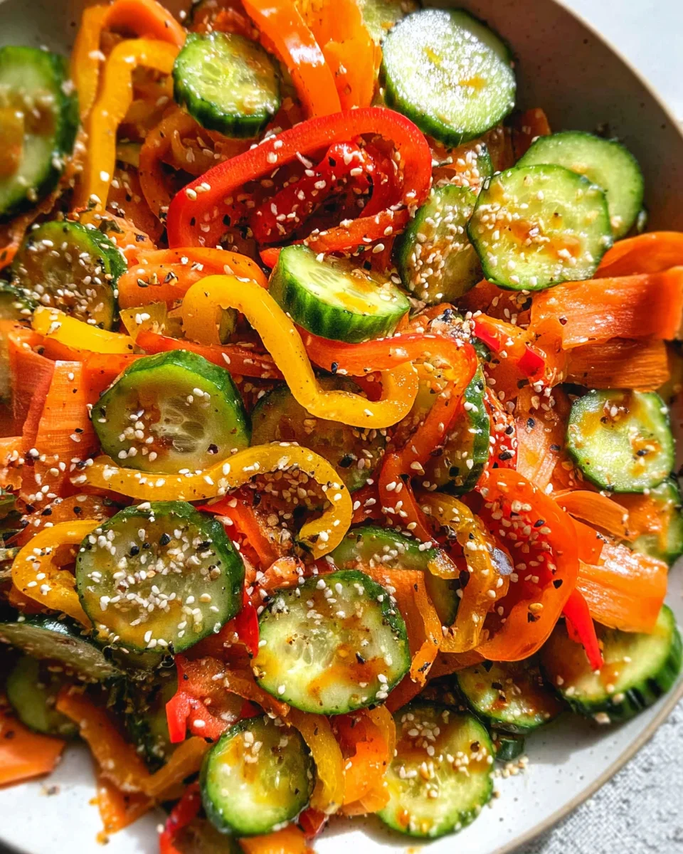 Viral Cucumber Pepper Salad Viral