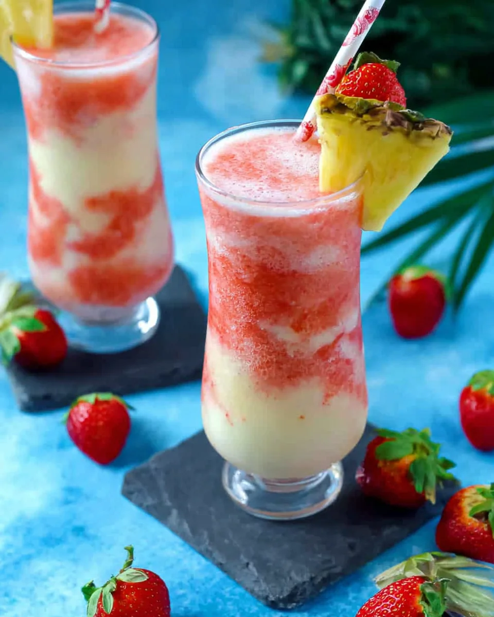 Virgin Strawberry Pina Colada