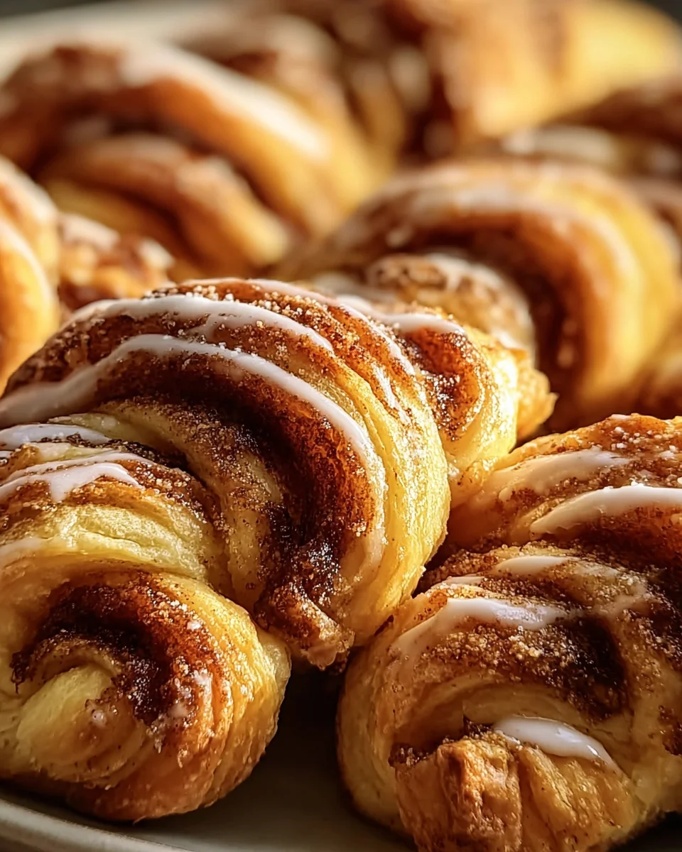 Warm Cinnamon Crescent Twists Warm
