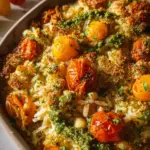 White Bean and Pesto Bake