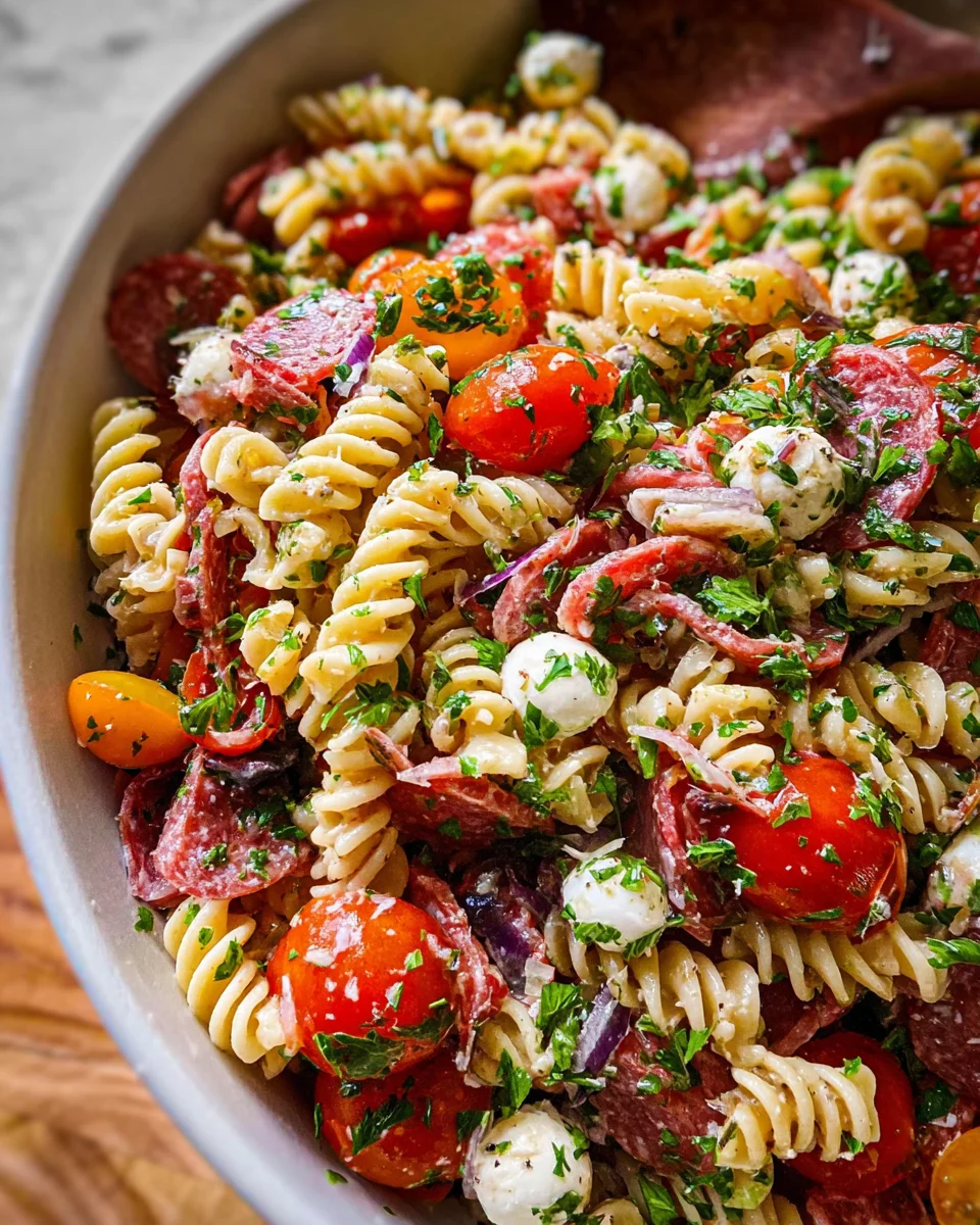 Zesty Italian Pasta Salad Zesty