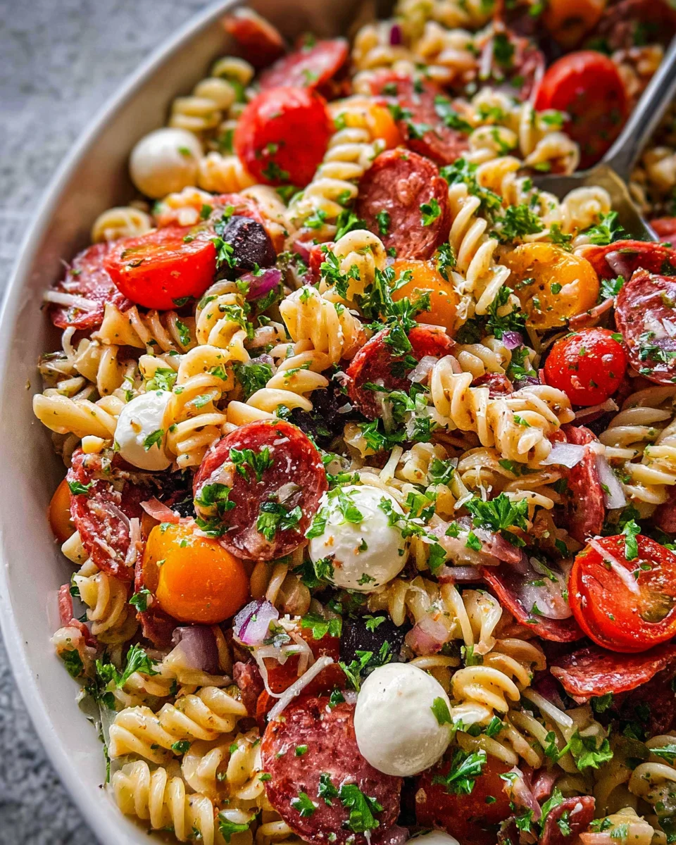 Zesty Italian Pasta Salad Zesty