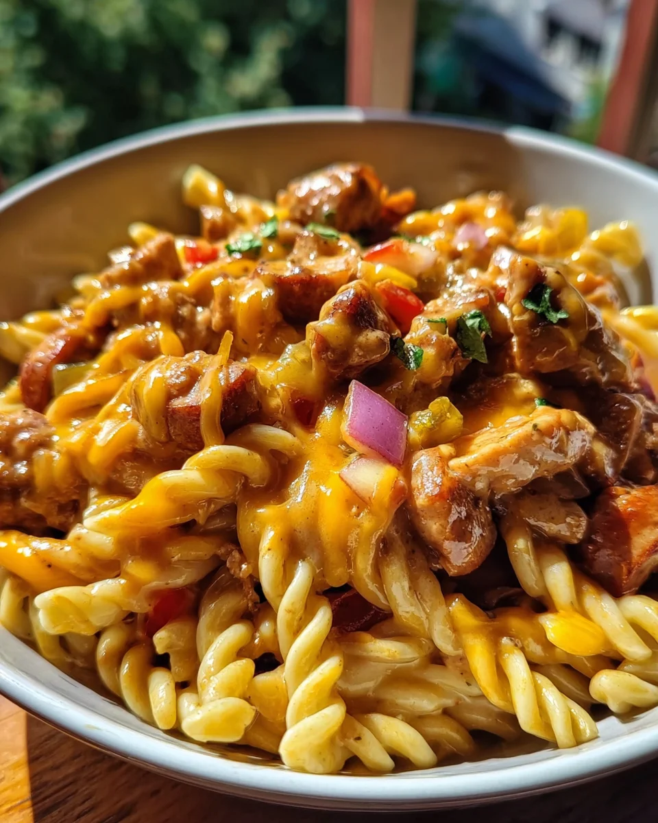 BBQ Ranch Chicken & Sausage Pasta