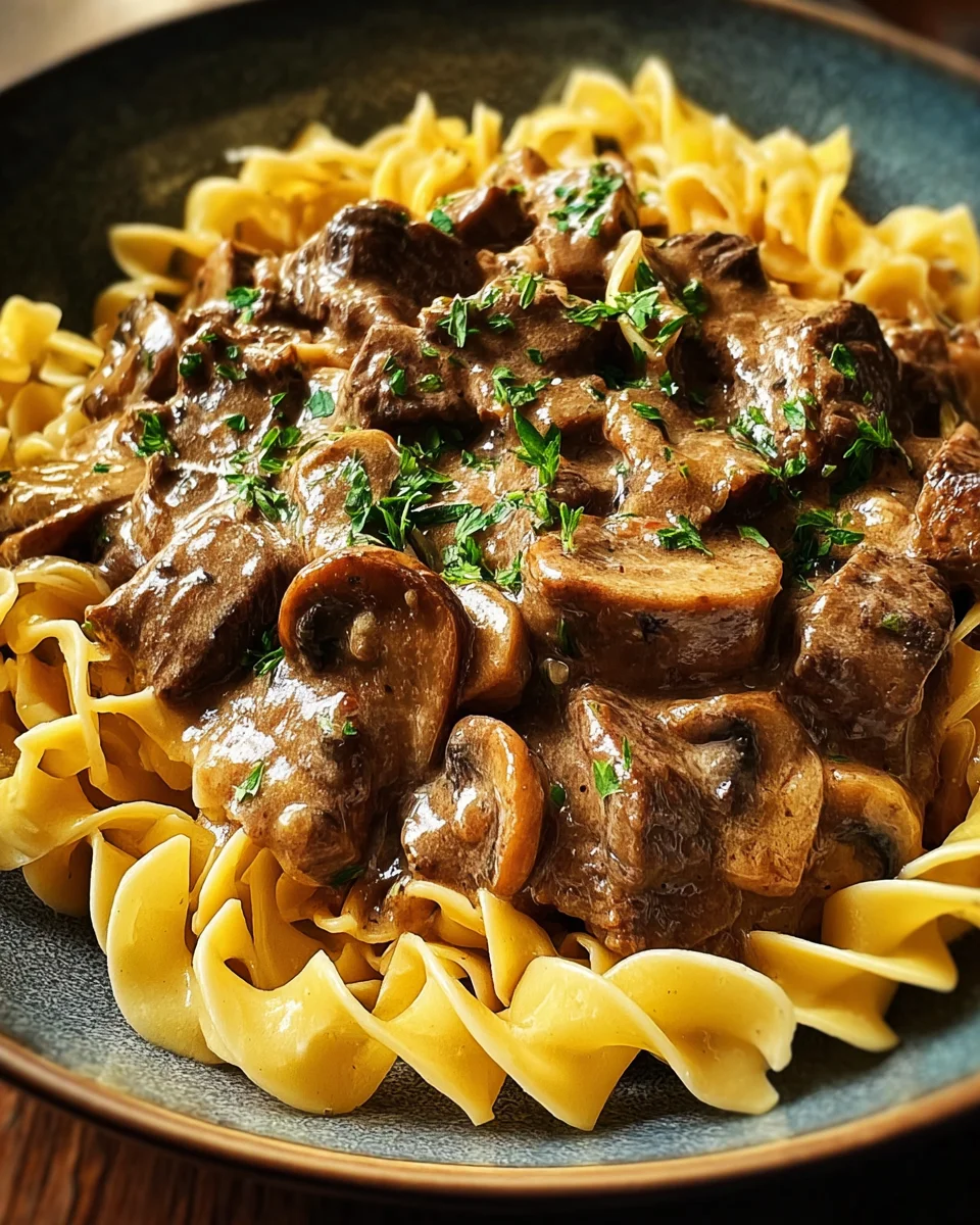 Beef Stroganoff with Egg Noodles 23 Beef