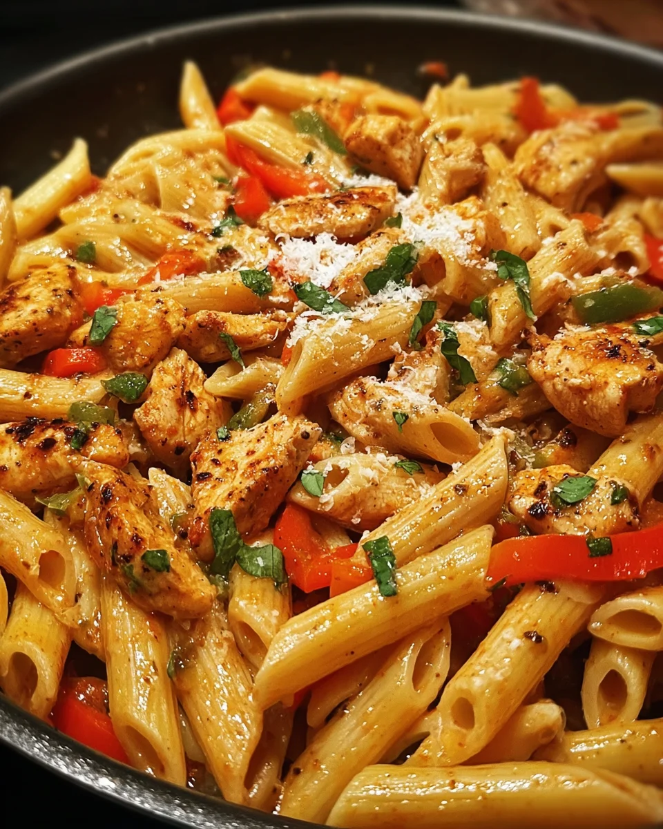 Bold Spicy Cajun Chicken Pasta Skillet 22 Spicy