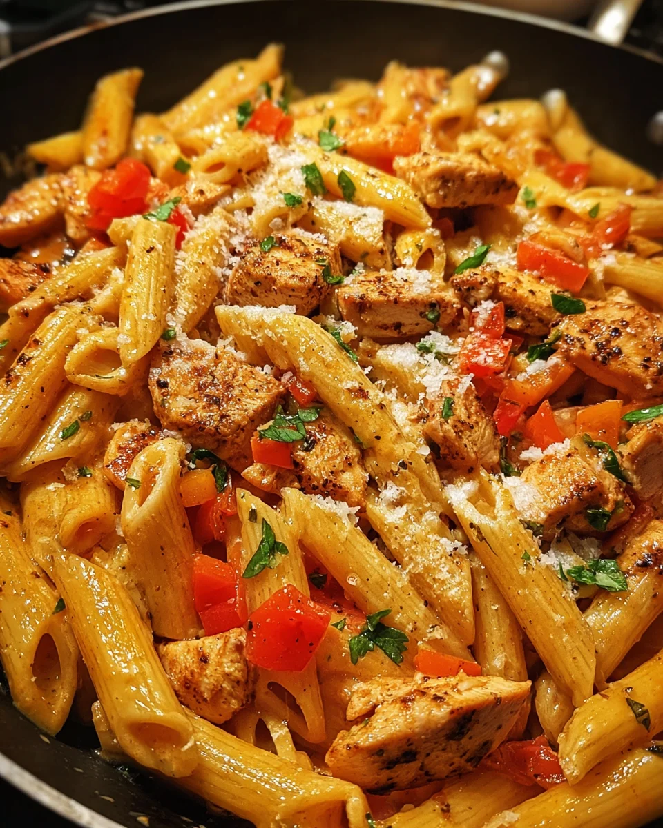 Bold Spicy Cajun Chicken Pasta Skillet 23 Spicy