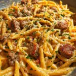 Creamy Bold Honey Garlic Sausage Pasta