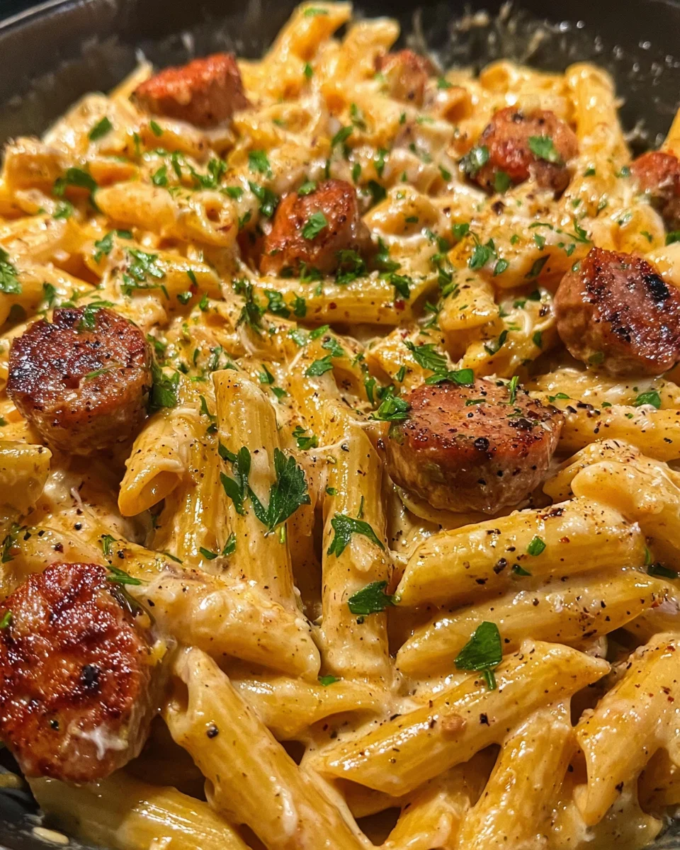 Creamy Bold Honey Garlic Sausage Pasta 24 Creamy
