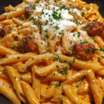 Creamy Buffalo Ranch Sausage Penne