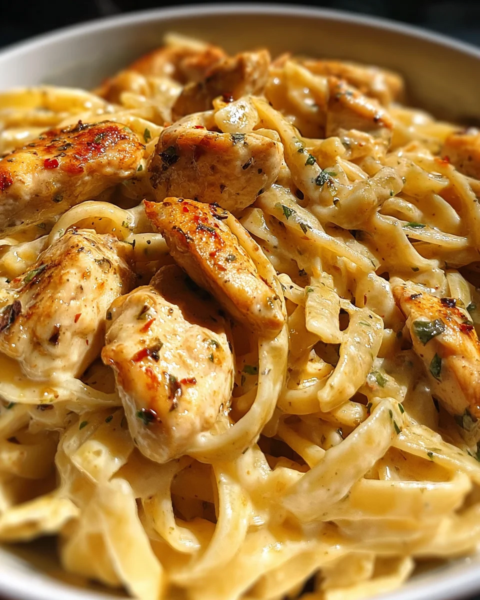 Creamy Cajun Honey Parmesan Chicken Pasta