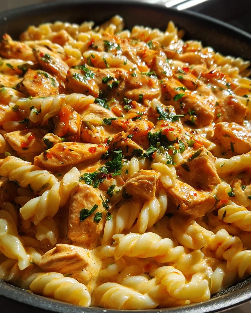 Creamy Cajun White Cheddar Chicken Rotini