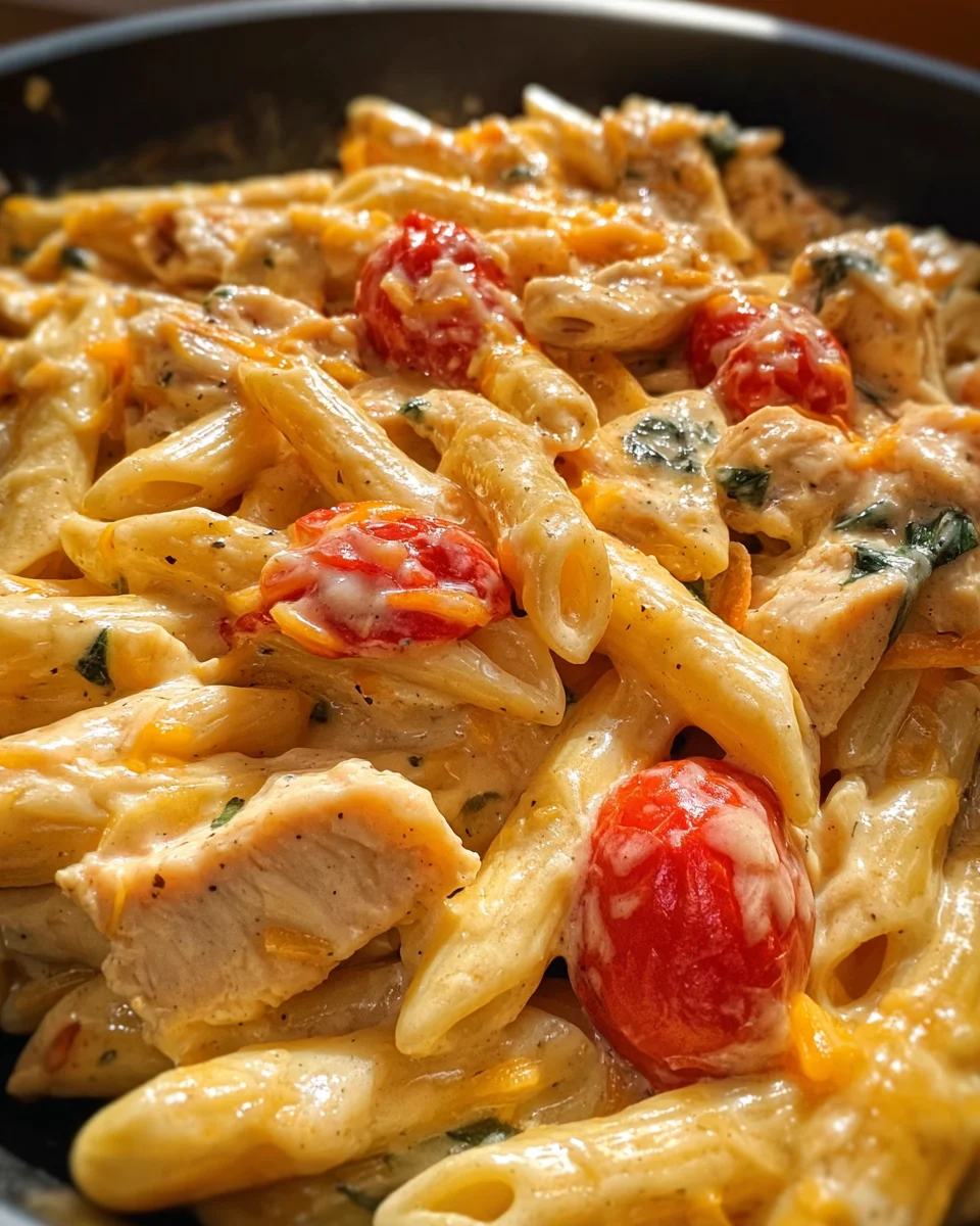 Creamy Cheddar Cajun Ranch Chicken Pasta Skillet 22 Creamy Cheddar Cajun Ranch Chicken Pasta Skillet