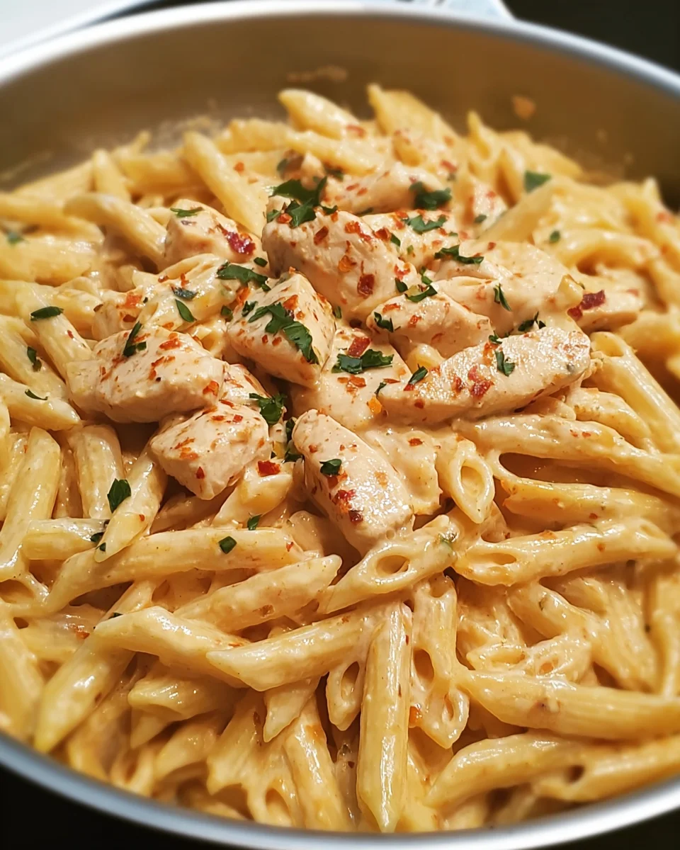 Creamy Chipotle Garlic Chicken Pasta