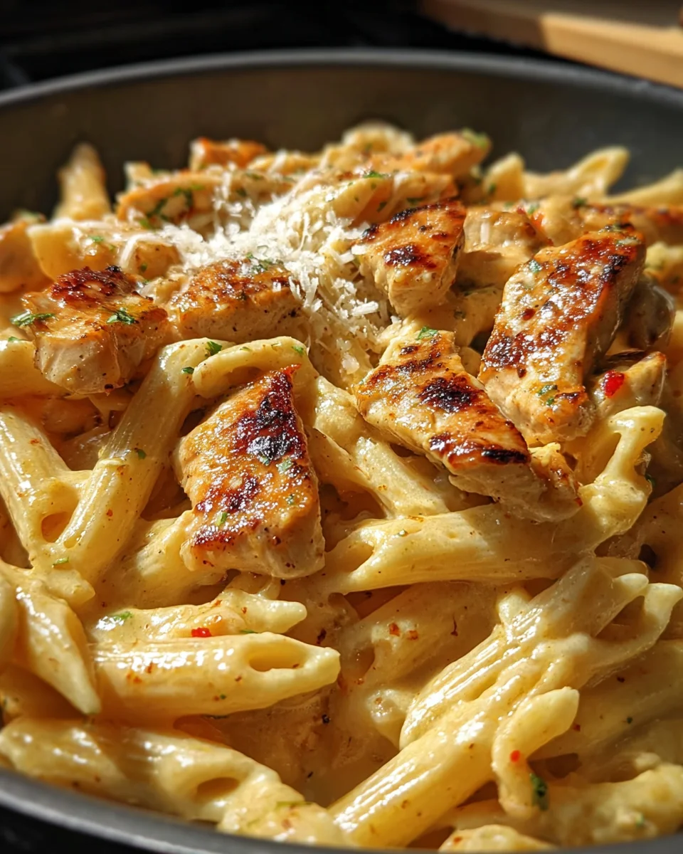 Creamy Garlic Butter Cajun Chicken Penne 22 Creamy