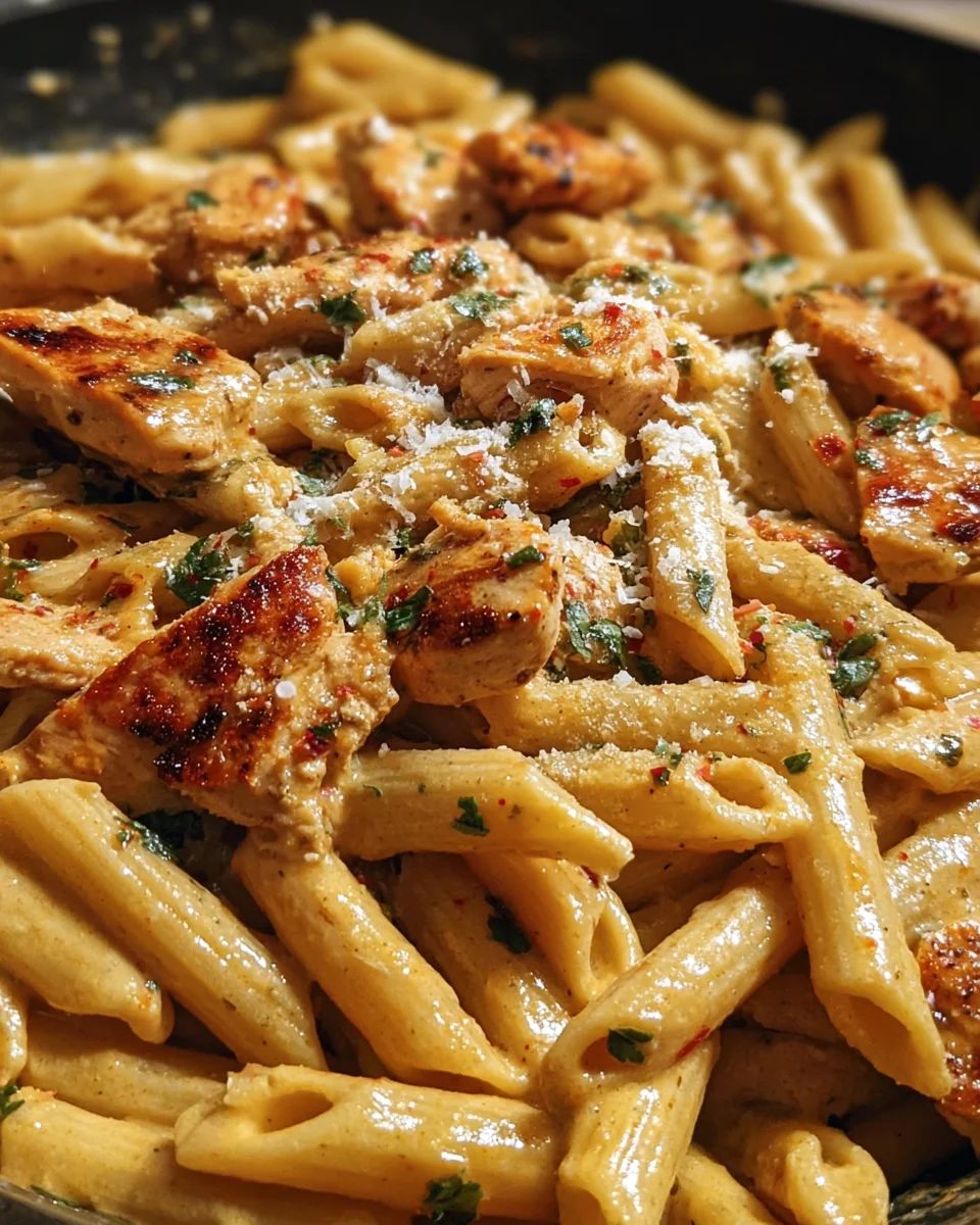 Creamy Garlic Butter Cajun Chicken Penne 23 Creamy
