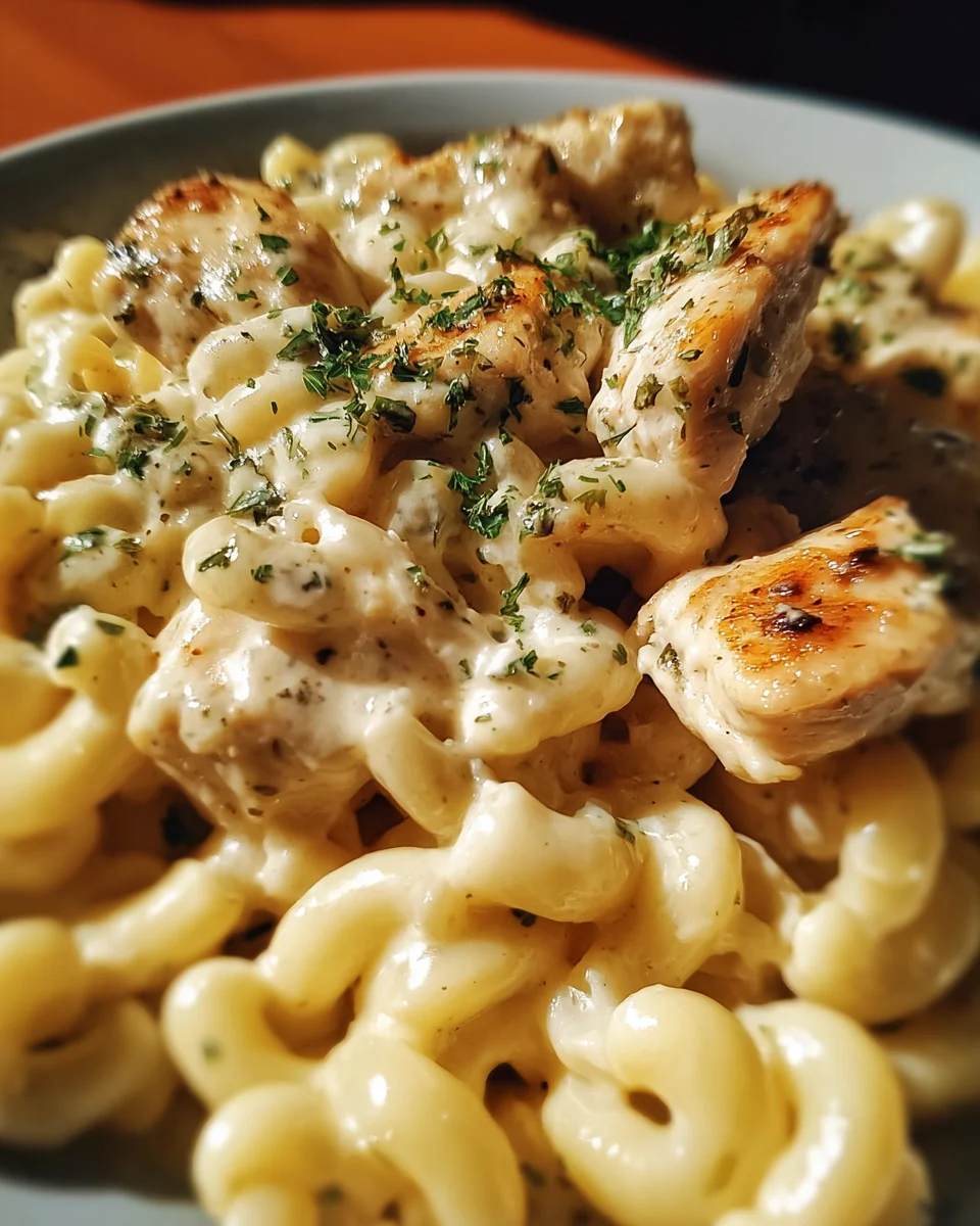 Creamy Garlic Herb Chicken Mac 20 Creamy