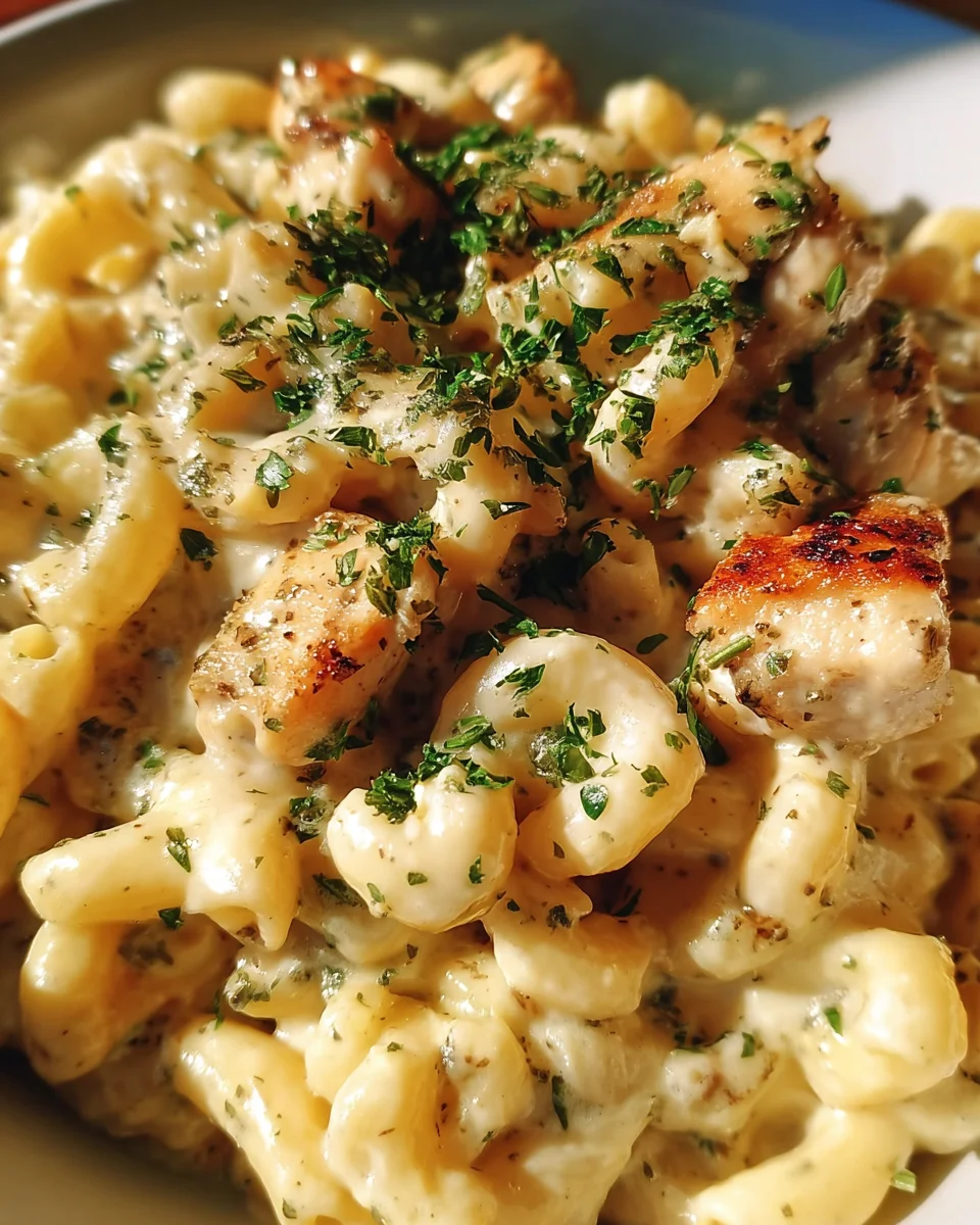 Creamy Garlic Herb Chicken Mac 21 Creamy
