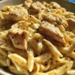 Creamy Garlic Parmesan Honey Chicken Pasta