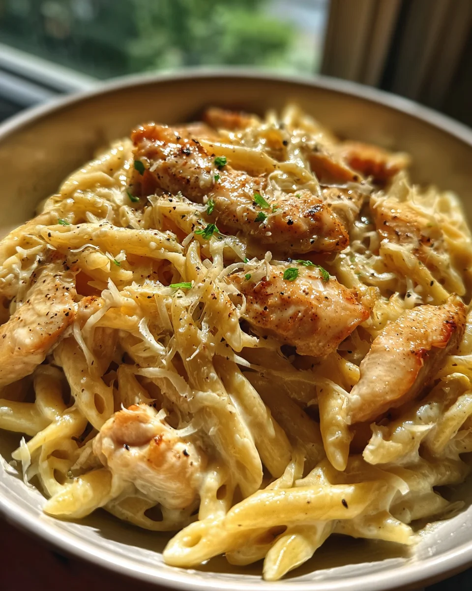 Creamy Garlic Parmesan Honey Chicken Pasta 22 Creamy