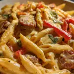 Creamy Pepper Jack Cajun Sausage Pasta