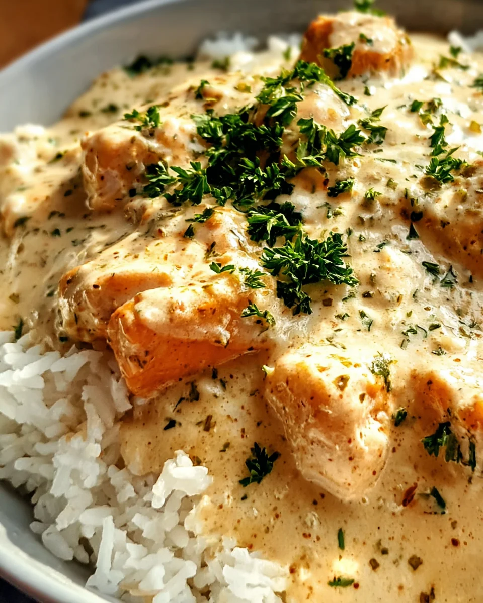 Creamy Smothered Chicken and Rice