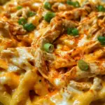 Creamy White Cheddar Buffalo Chicken Pasta