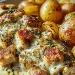 Garlic Parmesan Crockpot Chicken and Potatoes