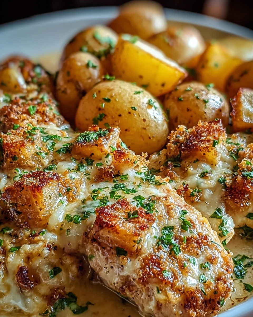 Garlic Parmesan Crockpot Chicken and Potatoes 22 Garlic