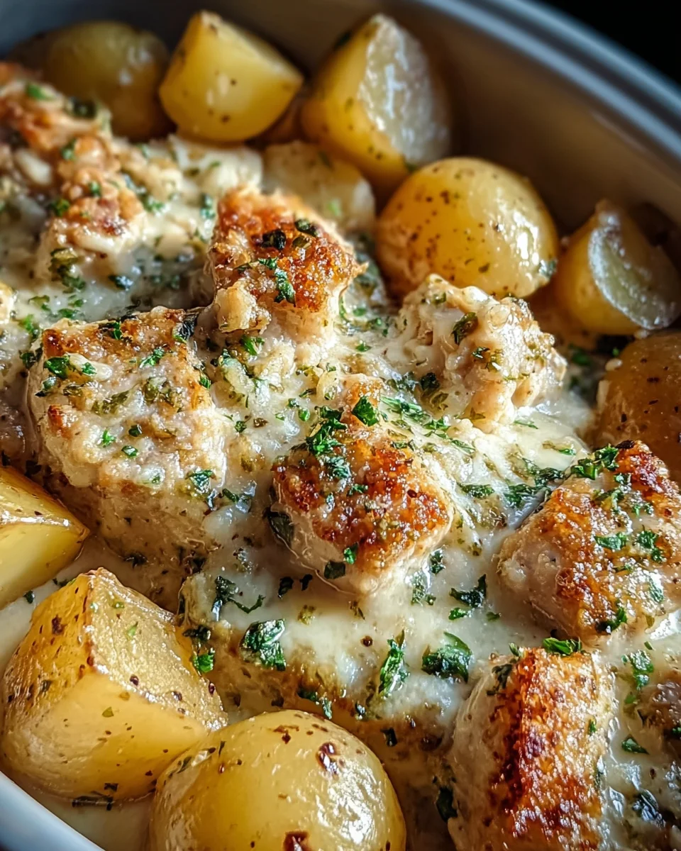 Garlic Parmesan Crockpot Chicken and Potatoes 23 Garlic