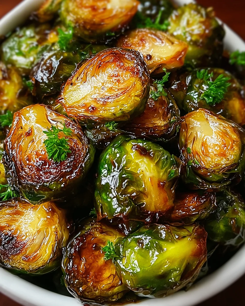 Honey Balsamic Brussels Sprouts