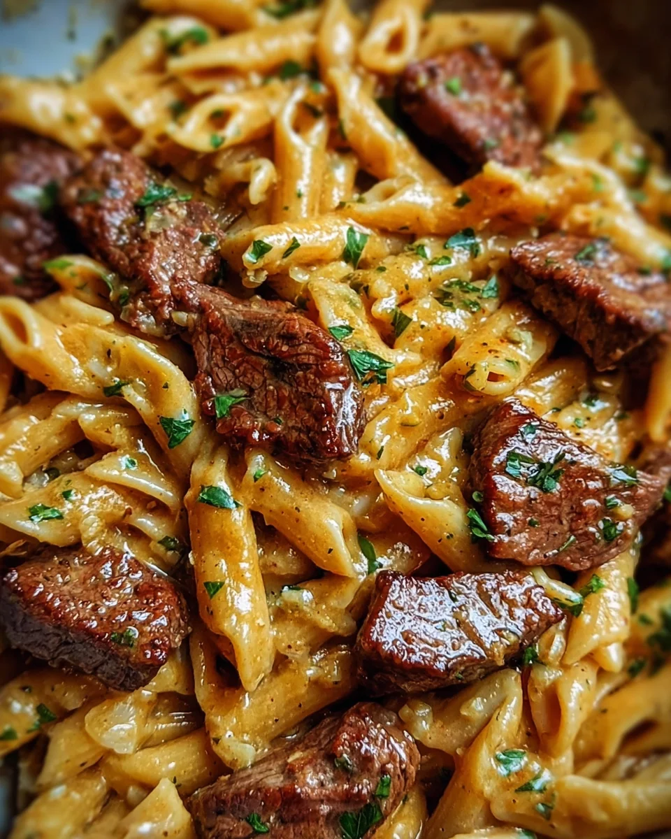 One-Pan Creamy Cajun Honey Garlic Steak Pasta 24 One-Pan
