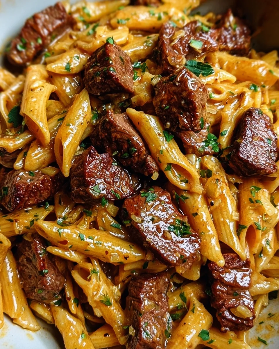 One-Pan Creamy Cajun Honey Garlic Steak Pasta 25 One-Pan