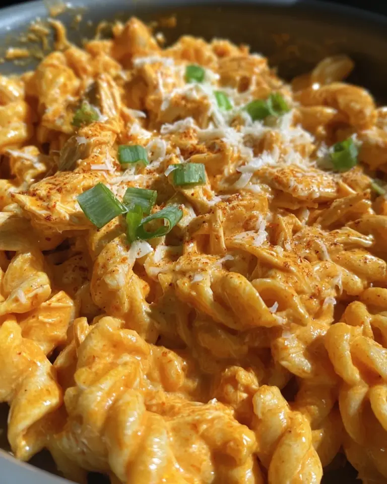 One-Pot Creamy Spicy Buffalo Chicken Pasta