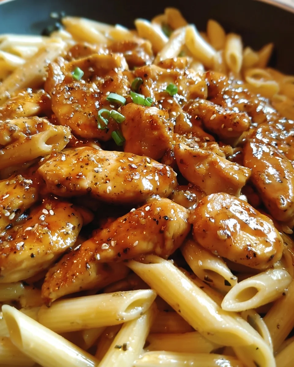 One-Pot Honey Garlic Chicken & Penne