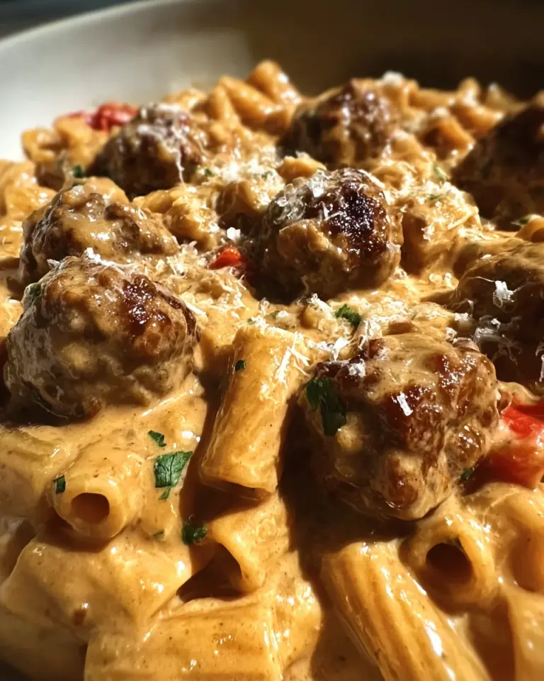 One-Pot Smoky Cajun Meatball Pasta