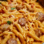 One-Pot Spicy Cajun Ranch Sausage Pasta