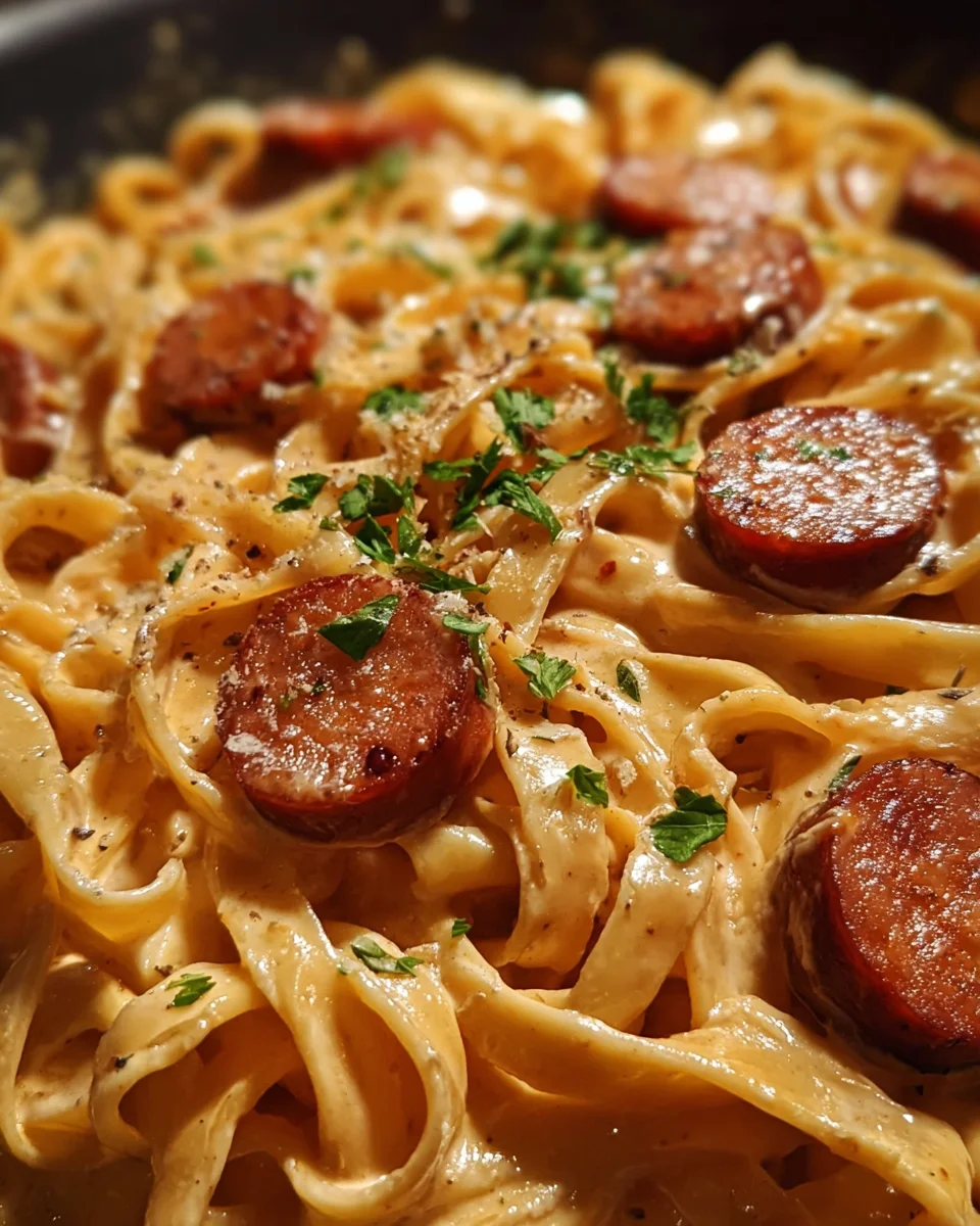 One-Pot Spicy Cajun Sausage Alfredo