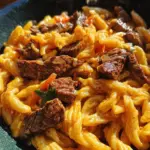 One-Pot Sweet and Spicy Buffalo Steak Pasta
