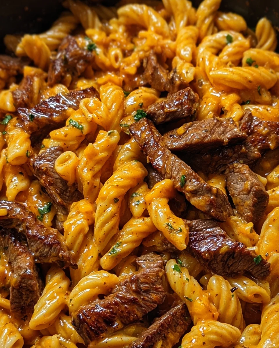 One-Pot Sweet and Spicy Buffalo Steak Pasta 20 One-Pot